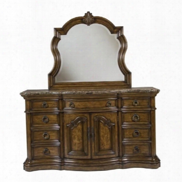 Pulaski San Mateo Triple Dresser And Mirror Set