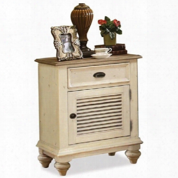 Riverside Furniture Coventry Two Tone Nightstand In Dover White