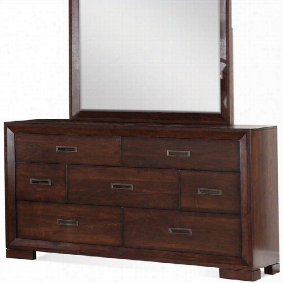 Riverside Furniture Riata Dresser In Warm Walnut