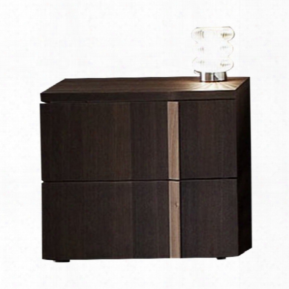 Rossetto Tratto Left Nightstand In Rich Oak