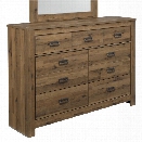 Ashley Cinrey 7 Drawer Dresser in Medium Brown