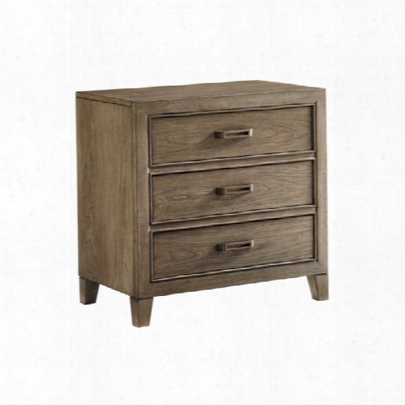 Tommy Bahama Cypress Pointt 3 Drawer Nightstand In Gray