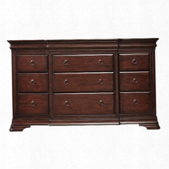 Universal Furniture Reprise 12 Drawer Dresser In Rustic Cherry