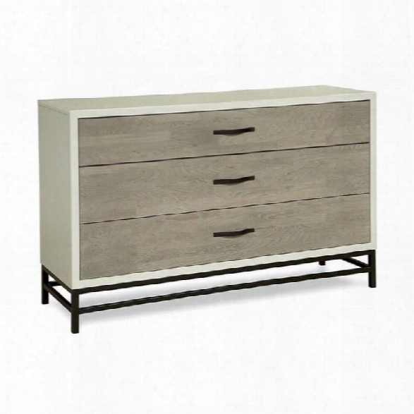 Universal Furniture Spencer Dresser In Gray-haired Parchment