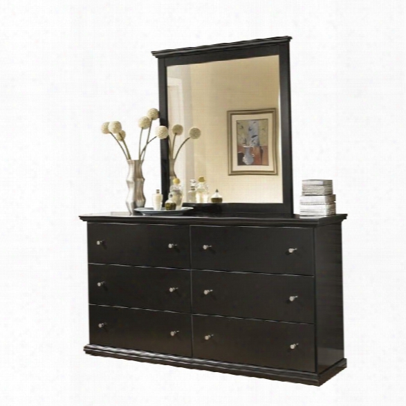 Ashley Maribel 2 Piece Wood Dresser Set In Black