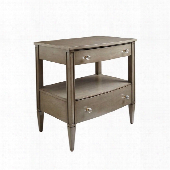 Coastal Living Oasis-mulholland Night Stand In Grey Birch