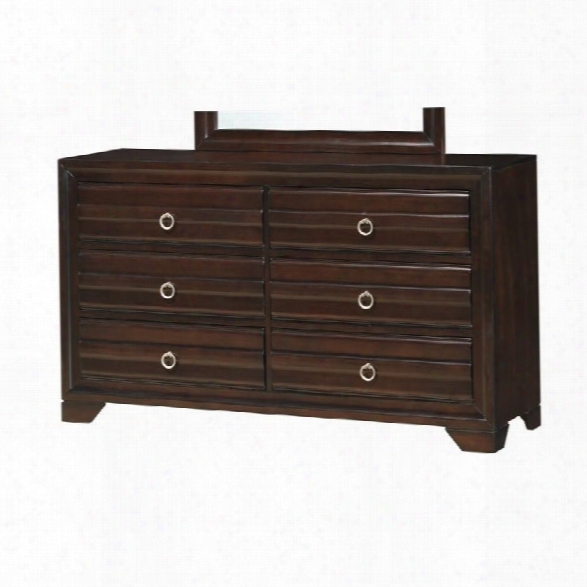 Coaster Bryce 6 Drawer Dresser In Cappuccino