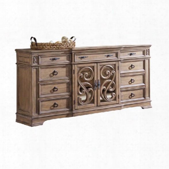 Coaster Ilana 9 Drawer Dresser In Antique Linen