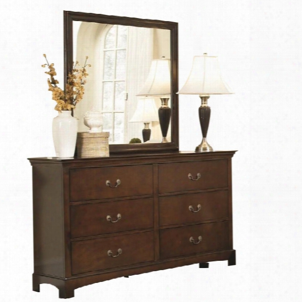 Coaster Tatiana Dresser And Mirror Set In Espresso