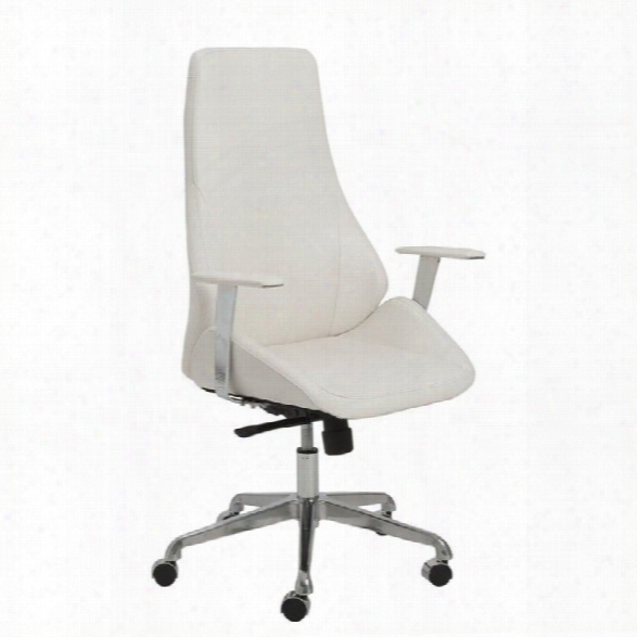 Eurostyle Bergen High Back Office Chair In White