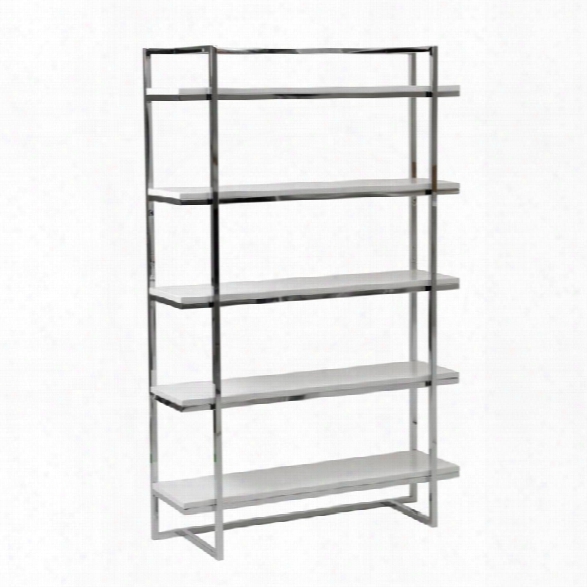 Eurostyle Gilbert 5 Shelf Bookcase In White