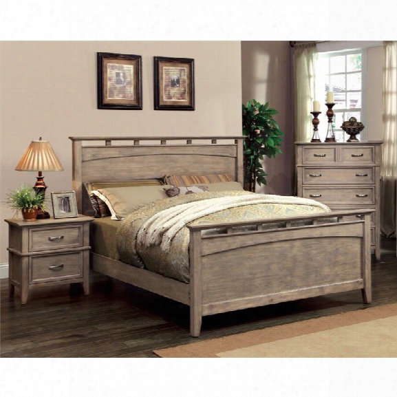 Furniture Of America Ackerson 3 Piece King Panel Bedroom Set