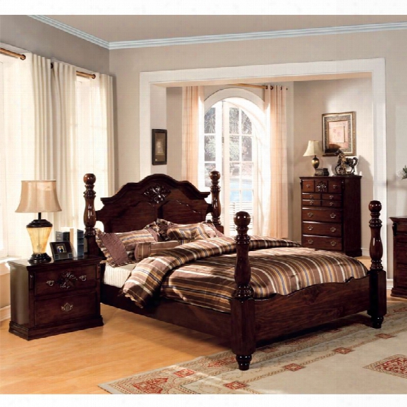 Furniture Of America Cathie 3 Piece Panel California King Bedroom Set