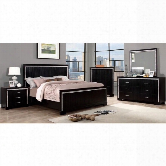 Furniture Of America Clarice 4 Piece California King Bedroom  Set