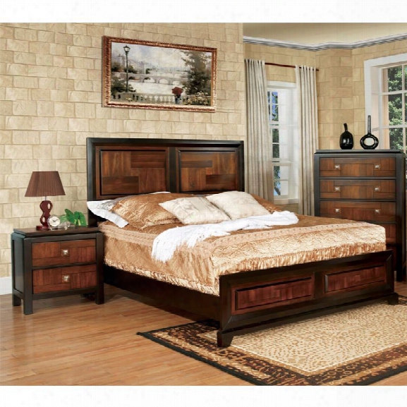 Furniture Of America Delia 3 Piece Panel California King Bedroom Set