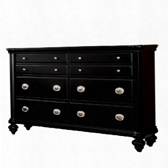 Furniture Of America Helene 6 Drawer Dresser In Black