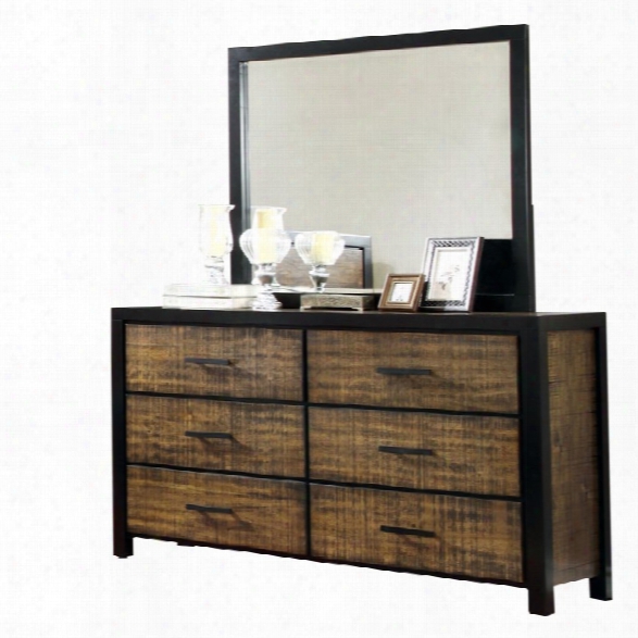 Furniture Of America Idina 6 Drawer Dresser With Mirror