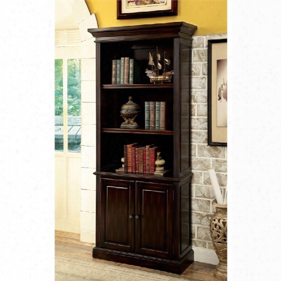 Furniture Of America Kurtis 3 Shelf Bookcase In Cappuccino