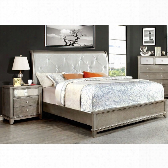 Furniture Of America Lilliane 2 Piece Sleigh California King Bedroom Set