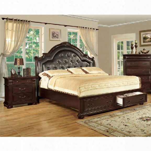 Furniture Of America Moore 2 Piece Panel California King Bedroom Set
