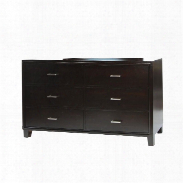 Furniture Of America Muscett 6 Drawer Dresser In Espresso