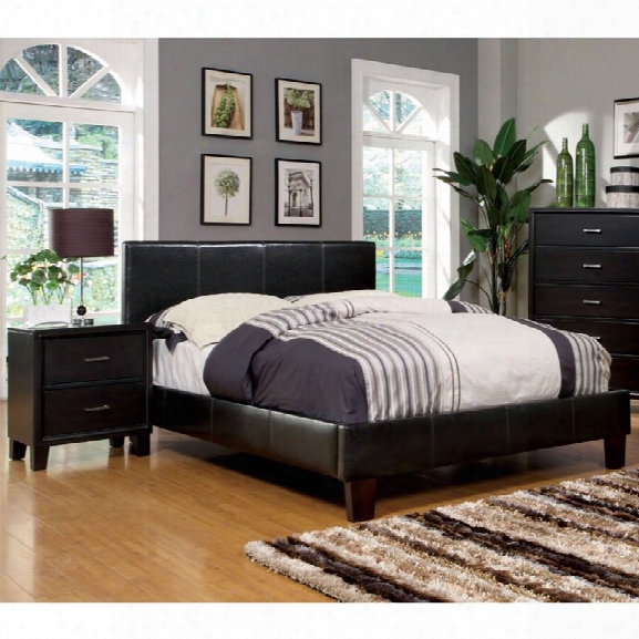 Furniture Of America Ramone 2 Piece Twin Bedroom Set In Espresso