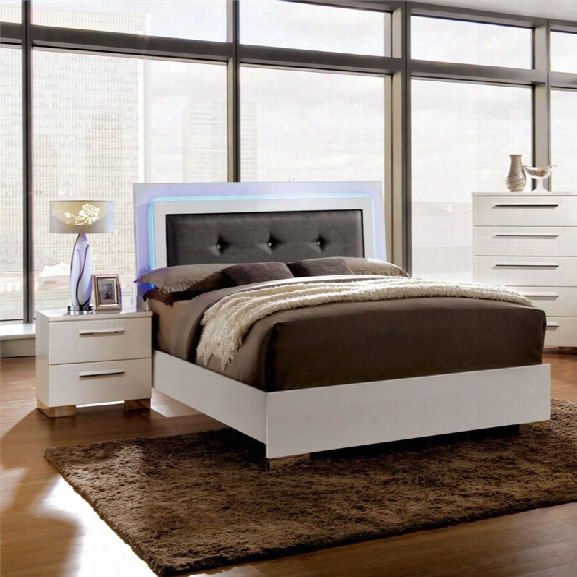 Furniture Of America Rayland 2 Piece Queen Led Panel Bedroom Set