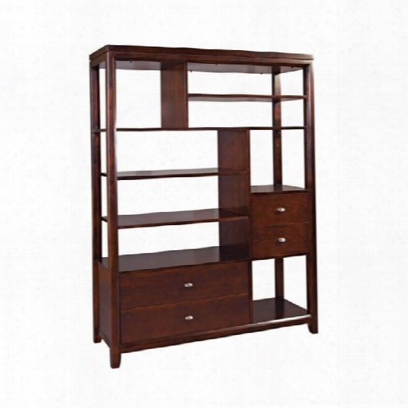 Hammary Tribecca Etagere In Root Beer