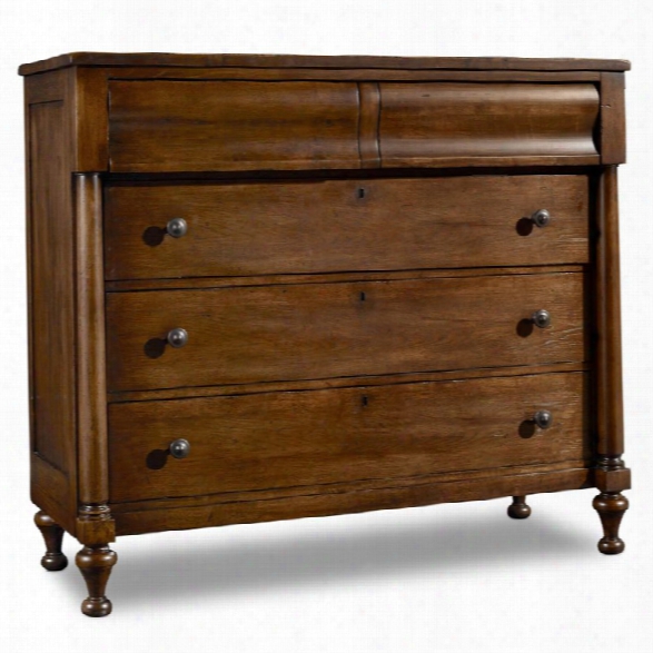 Hooker Furniture Archivist 5 Drawer Dresser In Pecan