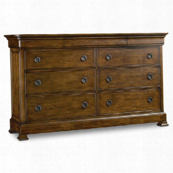 Hooker Furniture Archiivst 9 Drawer Dresser In Pecan