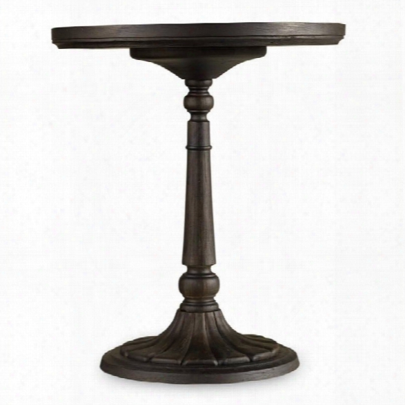 Hooker Furniture Corsica Pedestal Bedside Table In Dark Wood