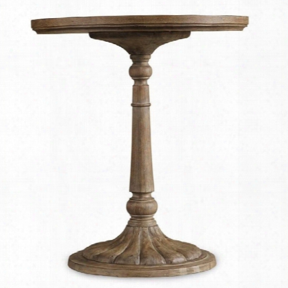 Hooker Furniture Corsica Pedestal Bedside Table In Light Wood