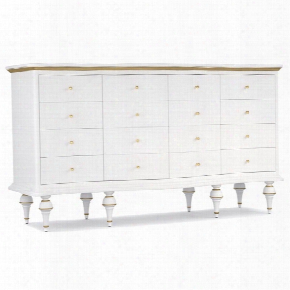 Hooker Furniture Cynthia Rowley Mystique 9 Drawer Dresser In White