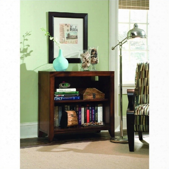 Hooker Furniture Danforth Low Bookcase In Rich Medium Brown