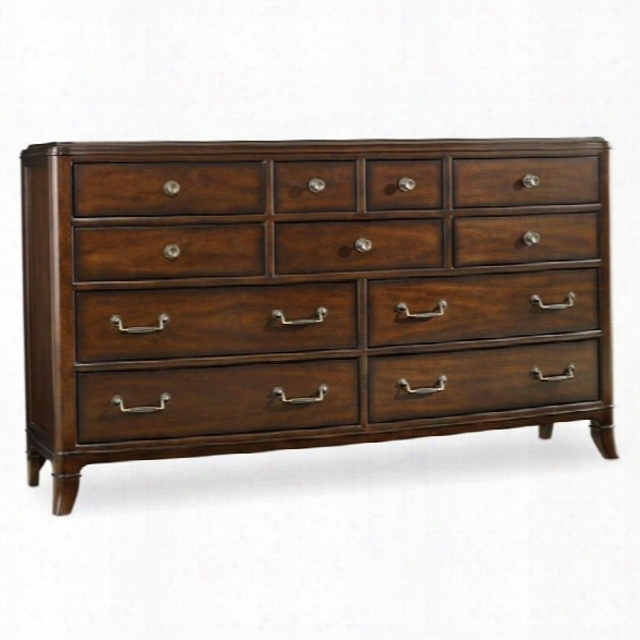 Hooker Furniture Palisade 11-drawer Dresser In Walnut