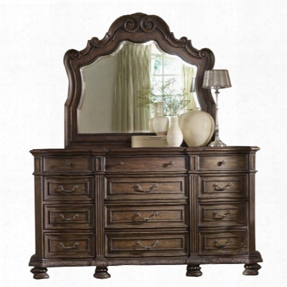 Hooker Furniture Rhapsody Twelve Drawer Triple Dresser And Mirror Set