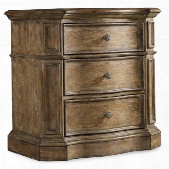 Hooker Furniture Solana 3-drawer Nightstand In Light Oak