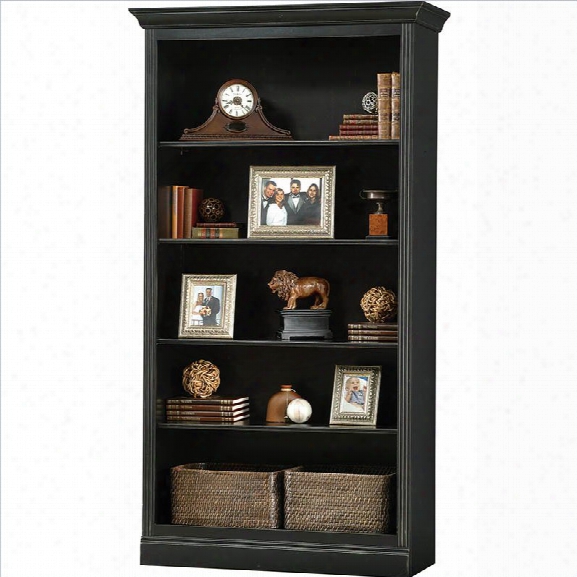 Howard Miller Ty Pennington Oxford Bookcase Center In Antique Black