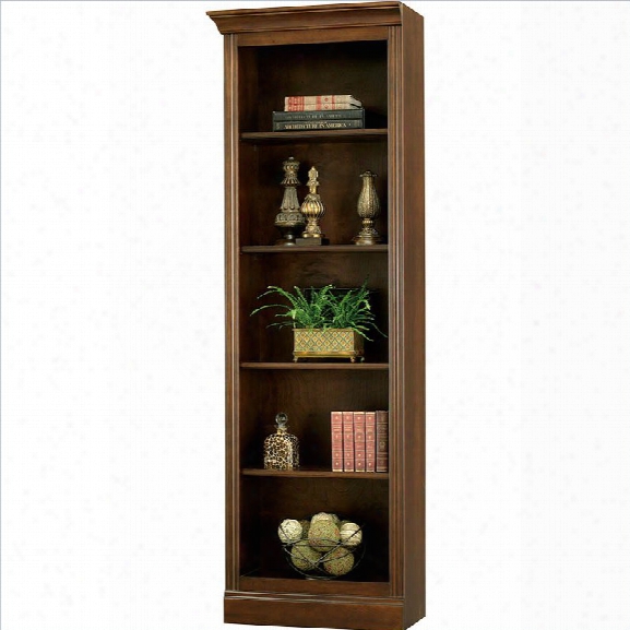 Howard Miller Ty Pennington Oxford Bookcase Left Return In Saratoga Cherry