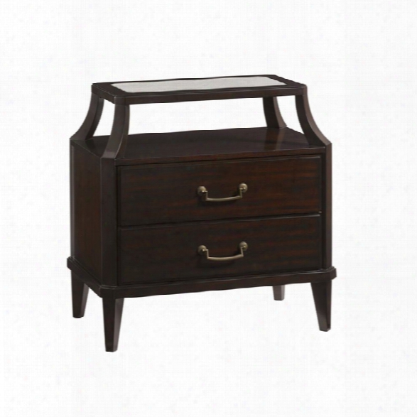 Lexington Kensington Place Trevor 2 Drawer Nightstand In Oxford Brown