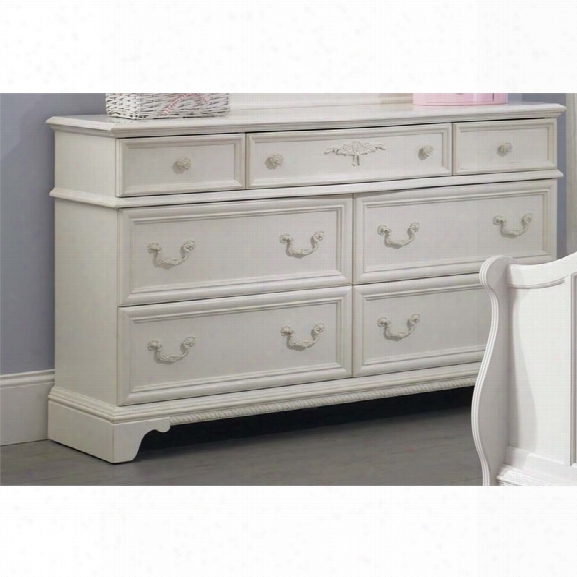 Liberty Furniture Arielle 7 Drawer Dresser In Antique White