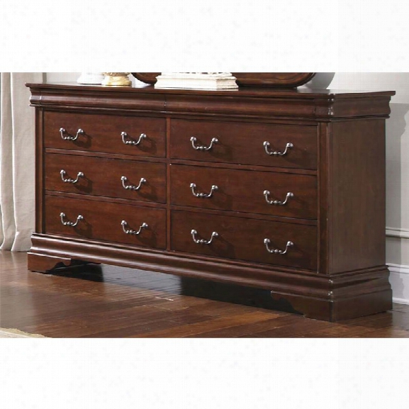 Liberty Furniture Carriage Court 8 Drawer Dresser In Mahogany Stain