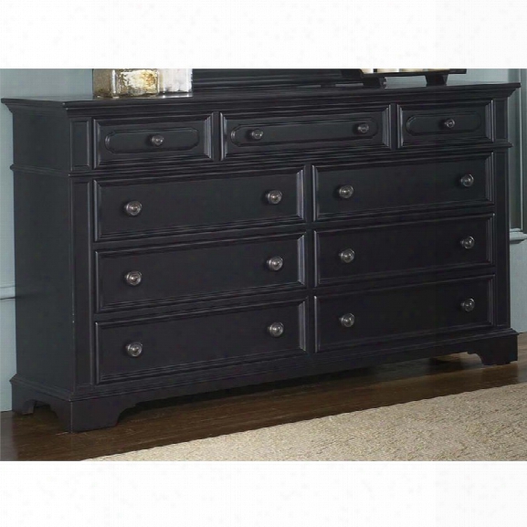 Liberty Furniture Carrington  Ii 9 Drawer Dresser In Black