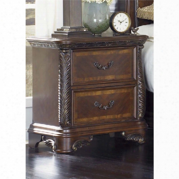 Liberty Furniture Highland Court 2 Drawer Nightstand In Rich Cognac