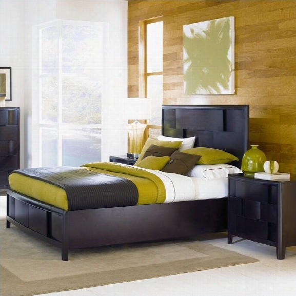 Magnussen Nova Platform Bed 2 Piece Bedroom Set In Chestnut