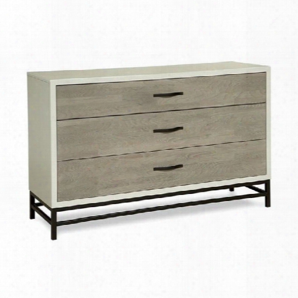 Maklaine Dresser In Gray Parchment