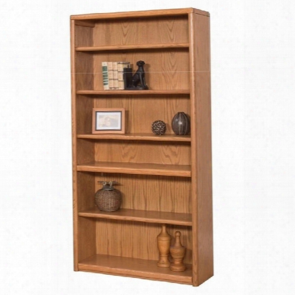 Martin Furniture Contemporary Bookcase With 6 Shelves In Medium Oak