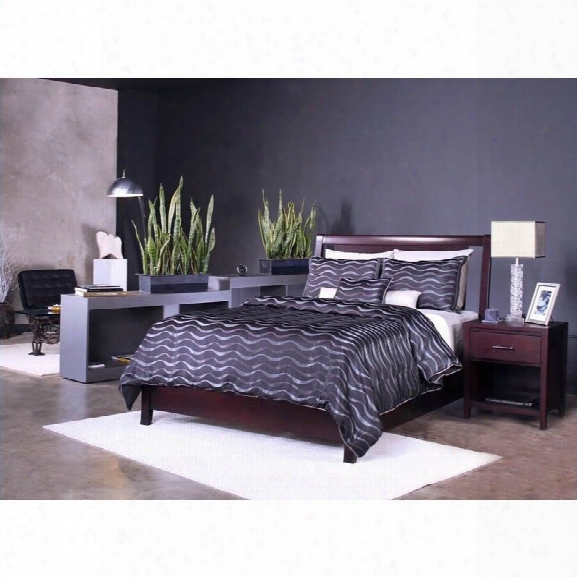 Modus Furniture Nevis Low Profile Storage Bed In Espresso 6 Piece Bedroom Set