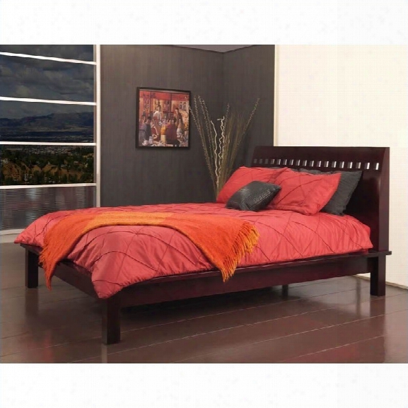 Modus Furniture Nevis Veneto Platform Bed In Espresso 6 Piece Bedroom Set