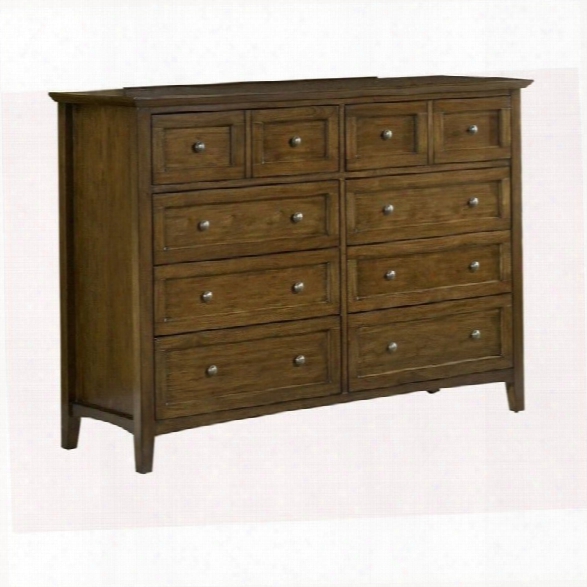 Modus Furniture Paragon Eight Drawer Dresser In Truffle